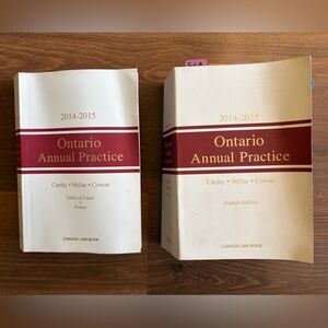 📘 Ontario Annual Practice 2014–2015 Edition – Set of 2